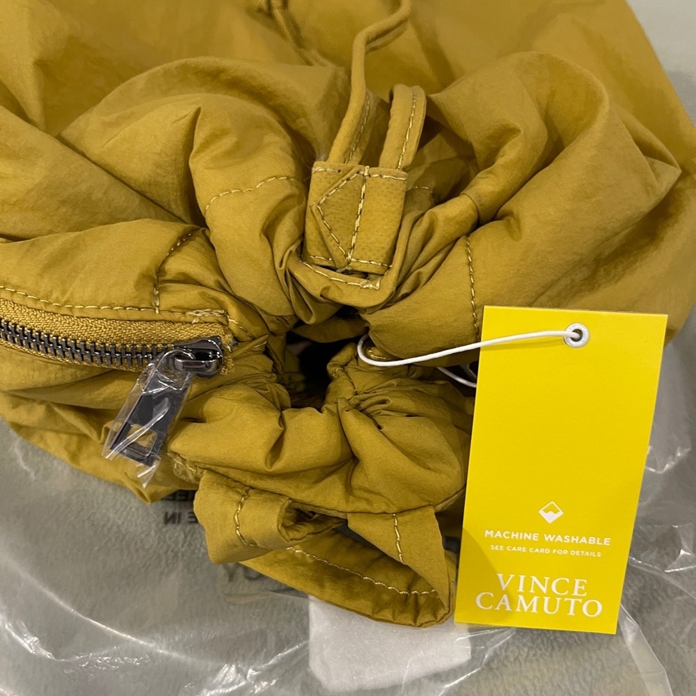 VINCE CAMUTO Washable Nylon Harlo Backpack/Bag in Olive Oil - Picture 7 of 12